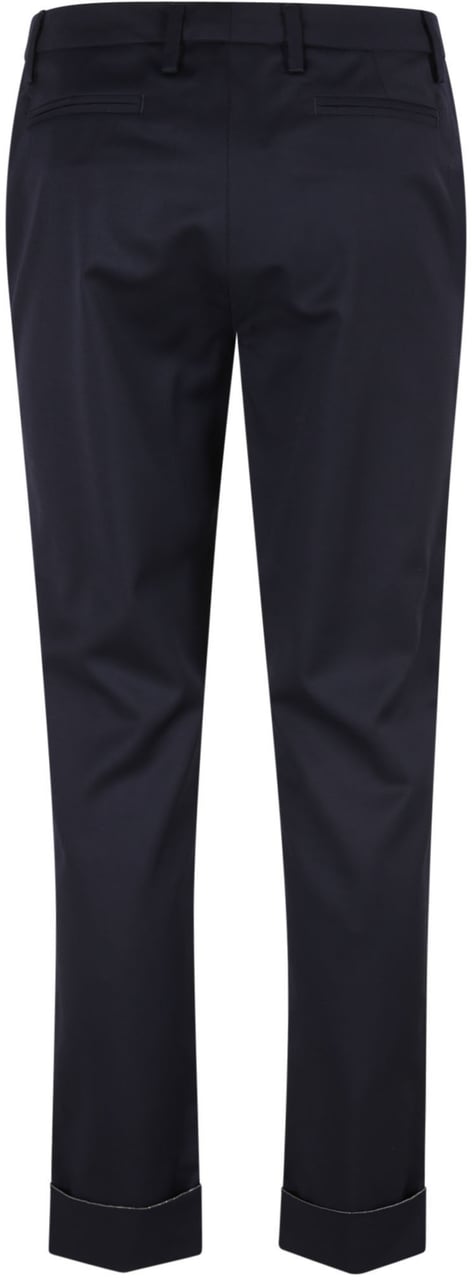 Fabiana Filippi Straight-Leg Black Trousers with Tailored Design Zwart