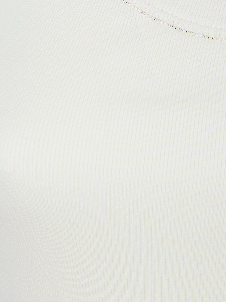 Fabiana Filippi Sleeveless Ribbed Jersey Tank Top Wit
