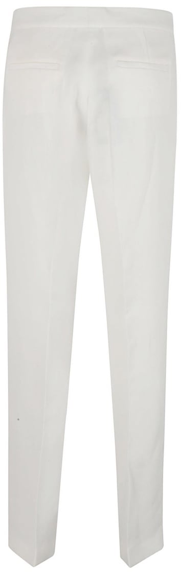 Fabiana Filippi Tailored White Trousers With Streamlined Design Wit