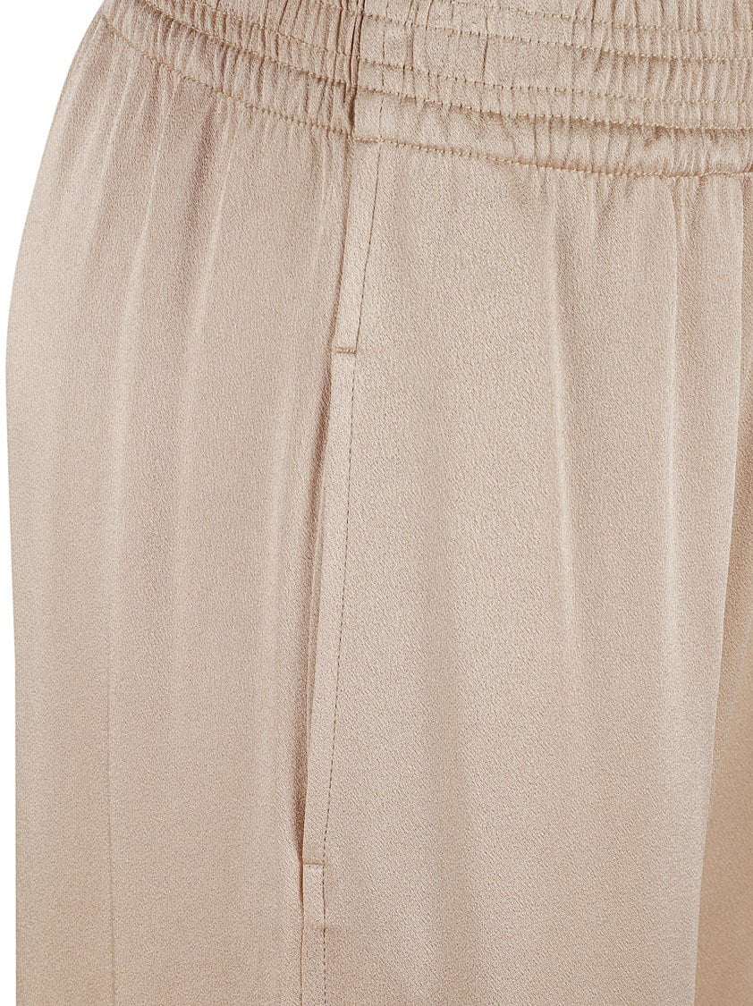 Fabiana Filippi Beige Wide-Leg Trousers With Elasticated Waist Neutraal
