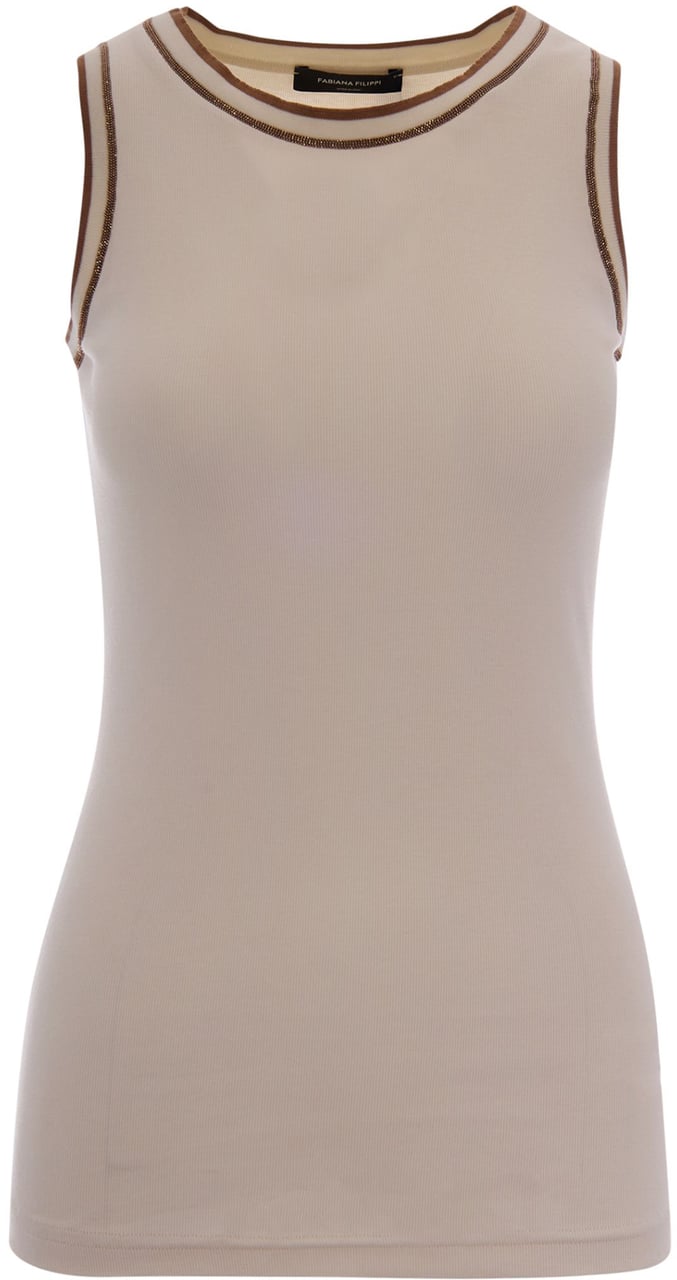 Fabiana Filippi T-Shirts And Polos Burro/Fango Beige