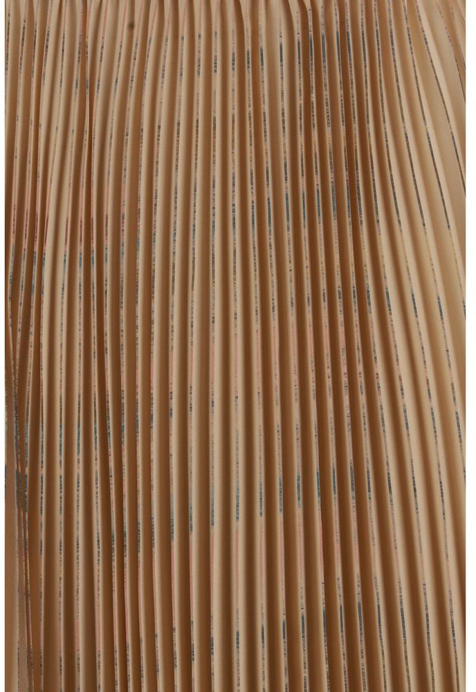 Fabiana Filippi Beige Polyester Midi Skirt Beige