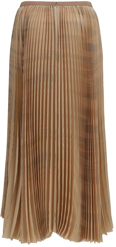 Fabiana Filippi Beige Polyester Midi Skirt Beige