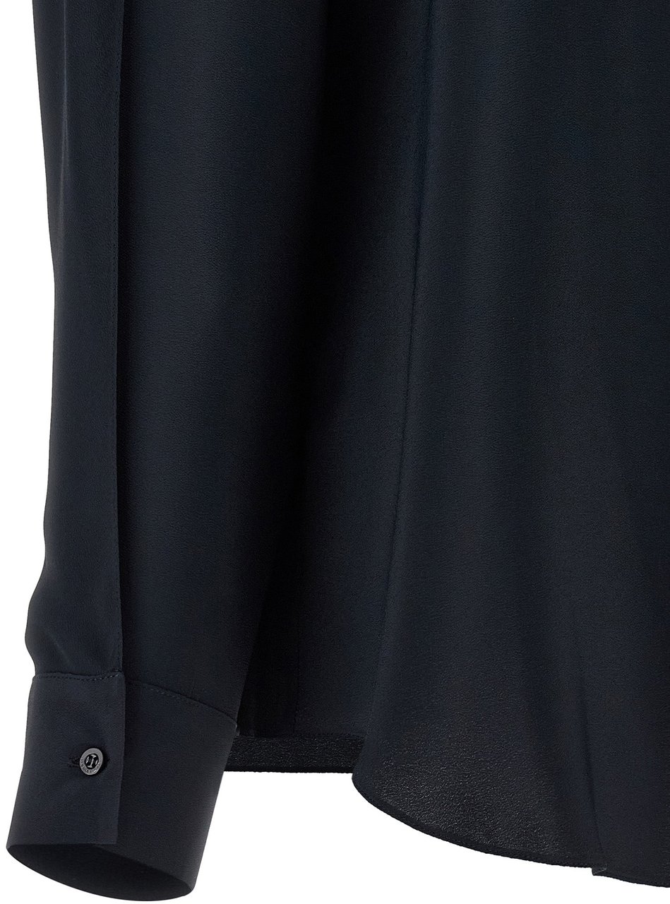 Fabiana Filippi Blue Acetate Blouse Blauw