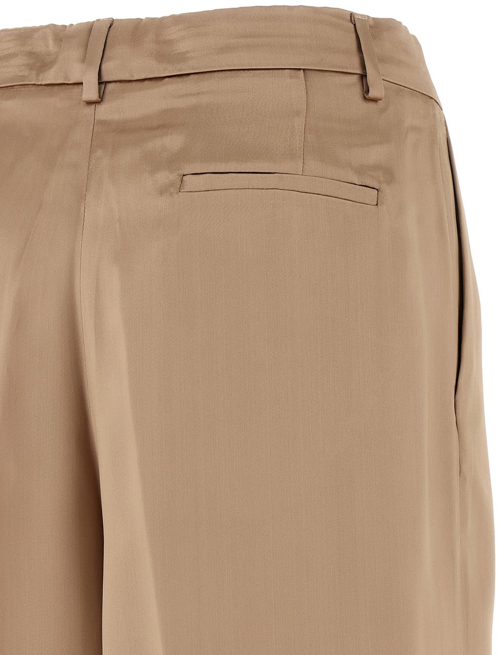 Fabiana Filippi Beige Viscose Casual Pants Beige