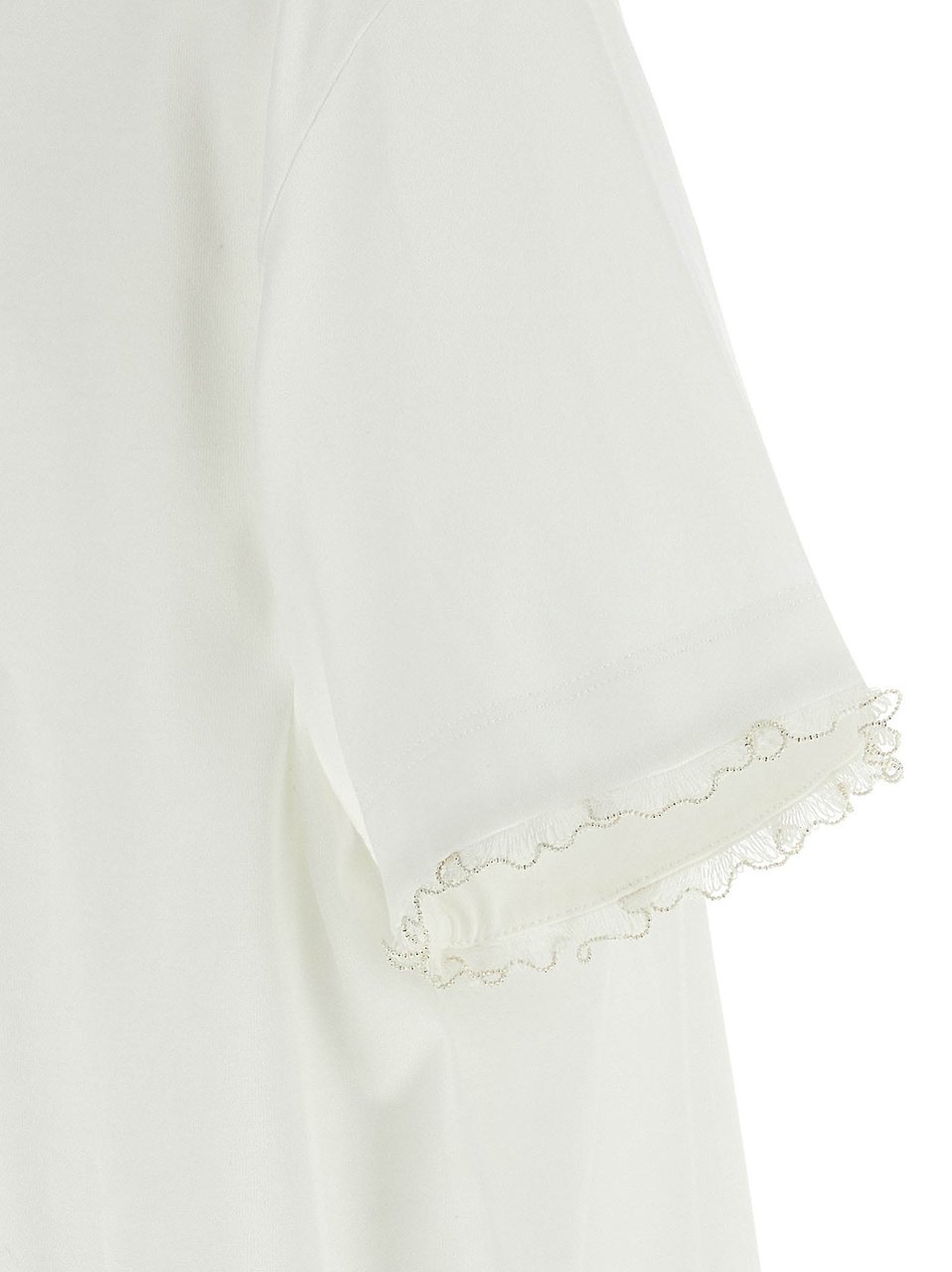 Fabiana Filippi White Cotton T-Shirt Wit