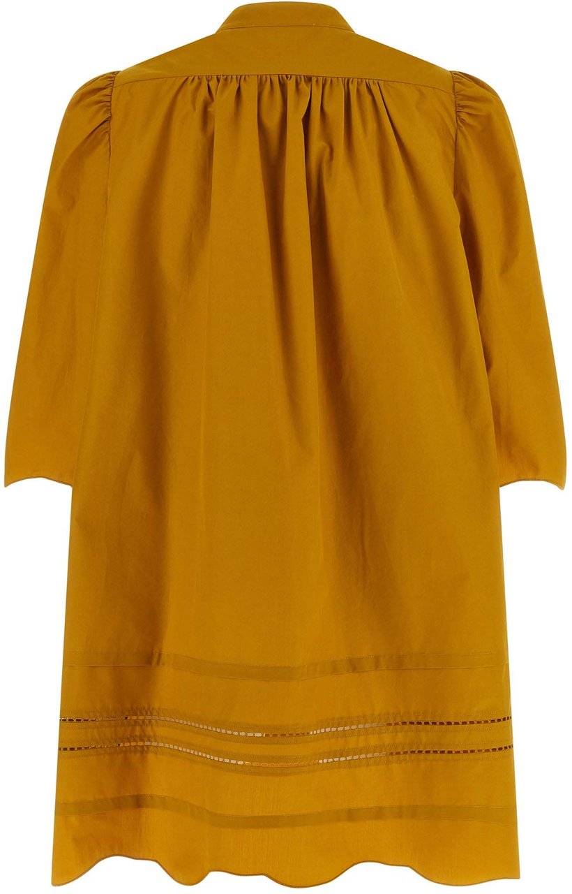 Fabiana Filippi Bicolor Cotton Short Dress Divers