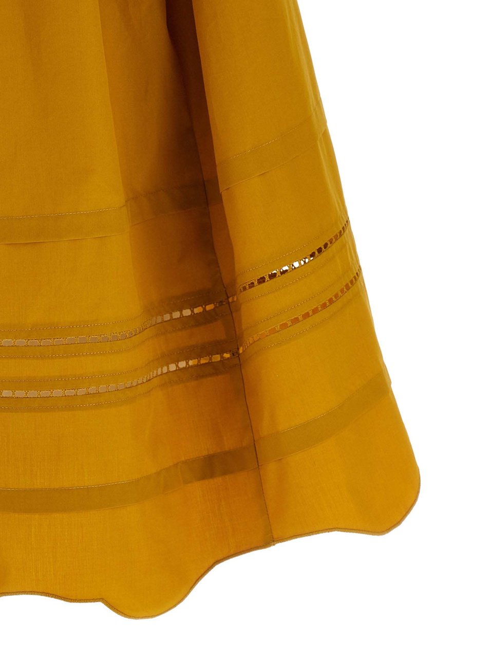 Fabiana Filippi Bicolor Cotton Short Dress Divers
