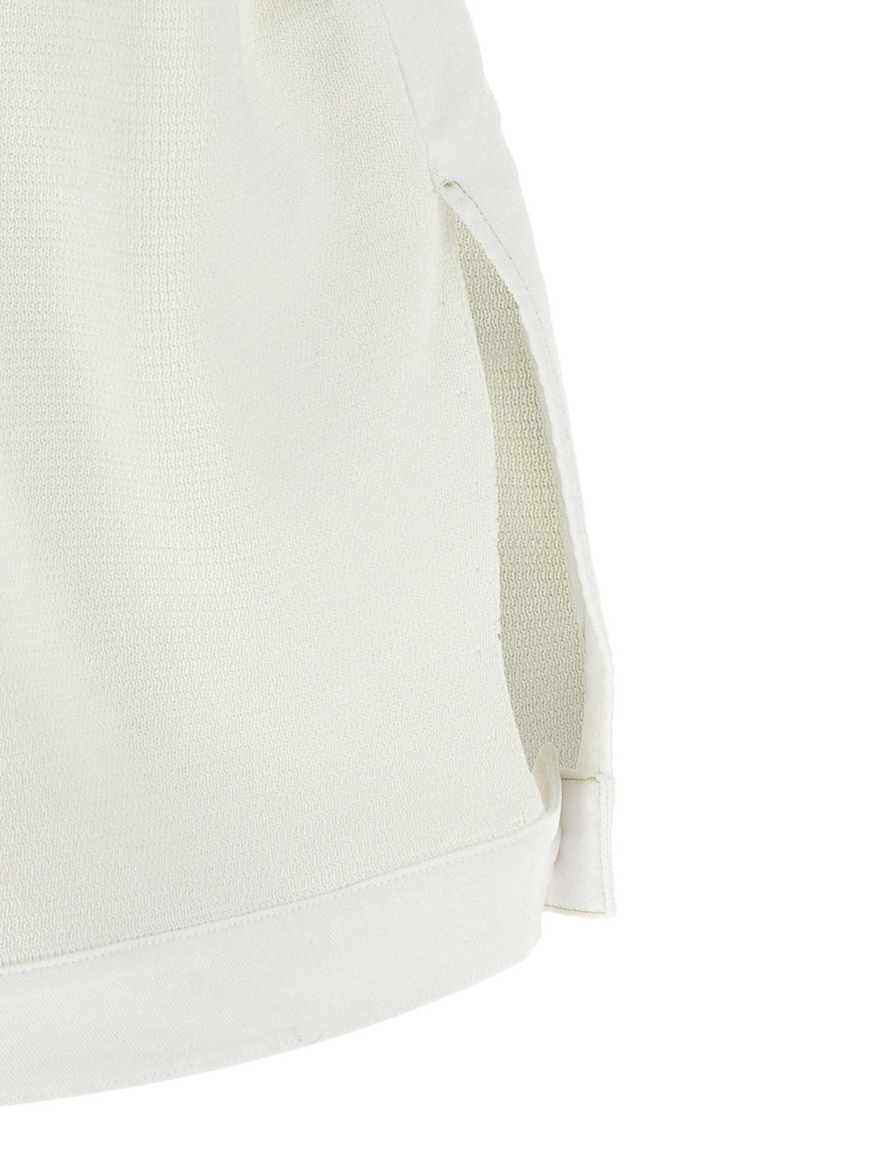 Fabiana Filippi White Cotton Sleeveless Jacket Wit