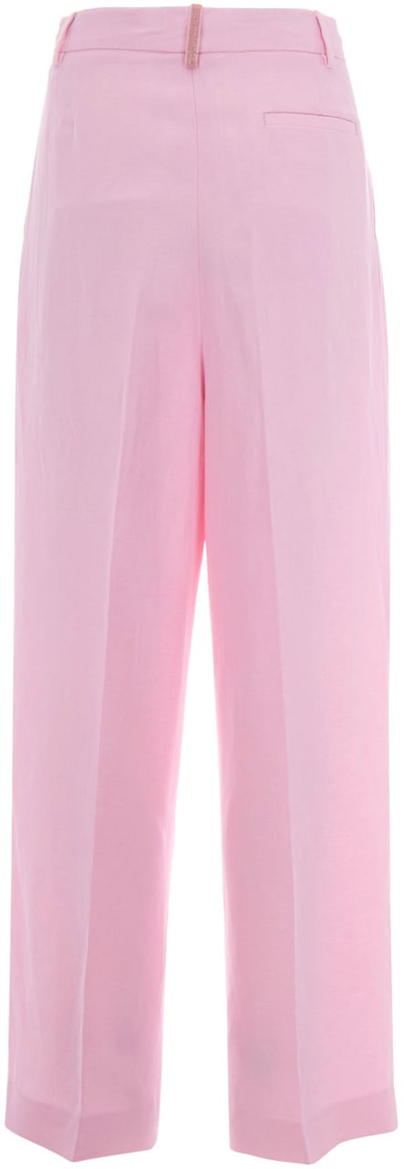 Fabiana Filippi Trousers Rosa Petalo Roze