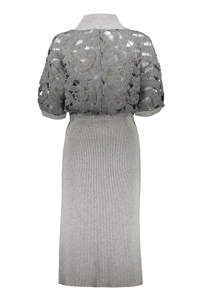 Fabiana Filippi Knitted dress Grijs