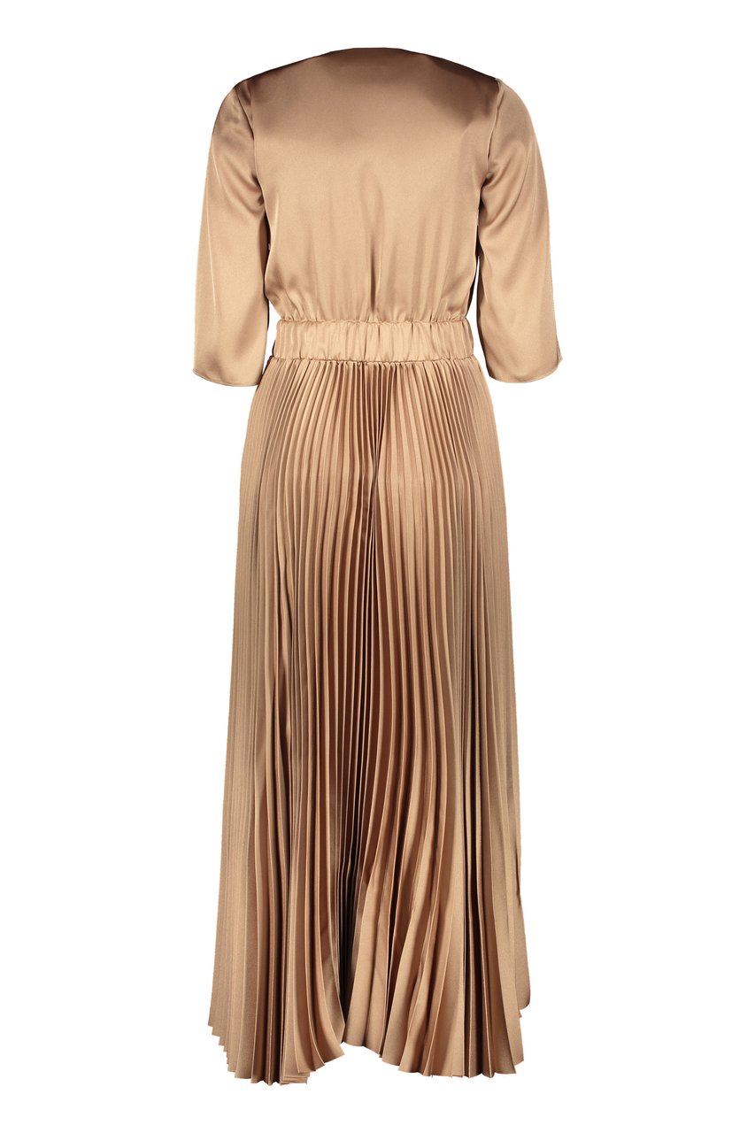 Fabiana Filippi Pleated dress Bruin