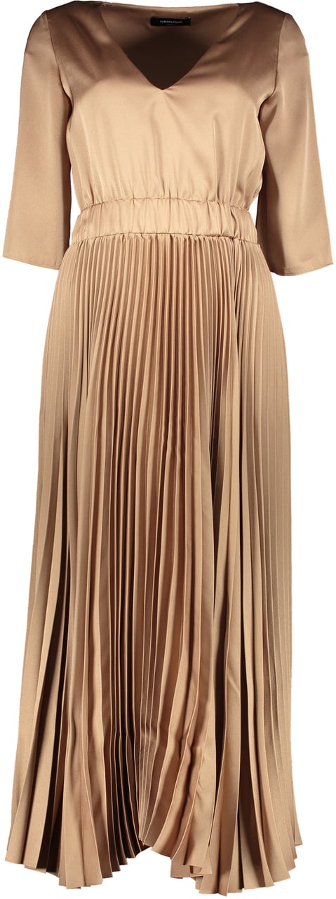 Fabiana Filippi Pleated dress Bruin