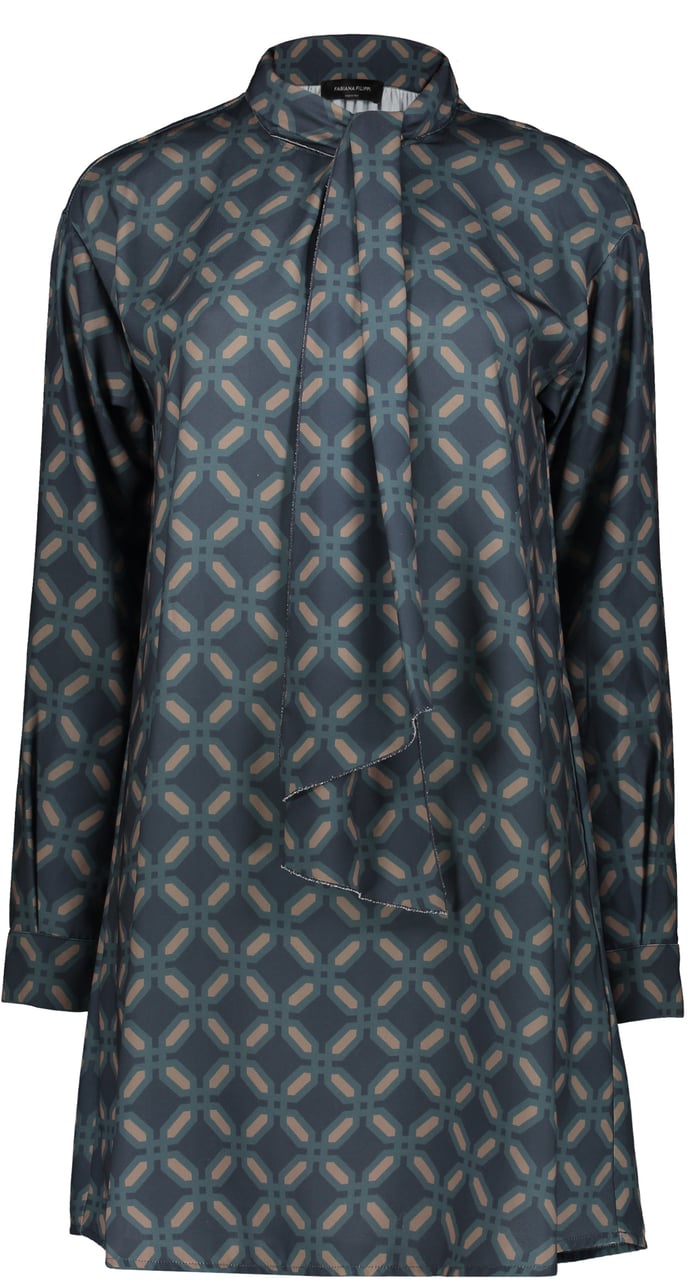 Fabiana Filippi Jacquard dress Blauw