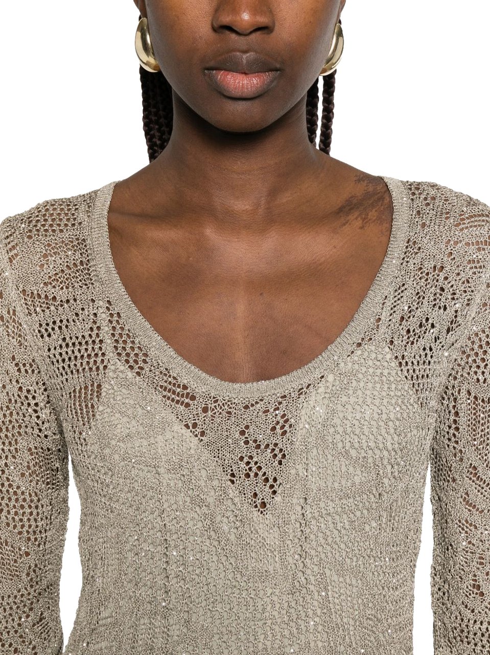 Fabiana Filippi Dresses Kaki Beige