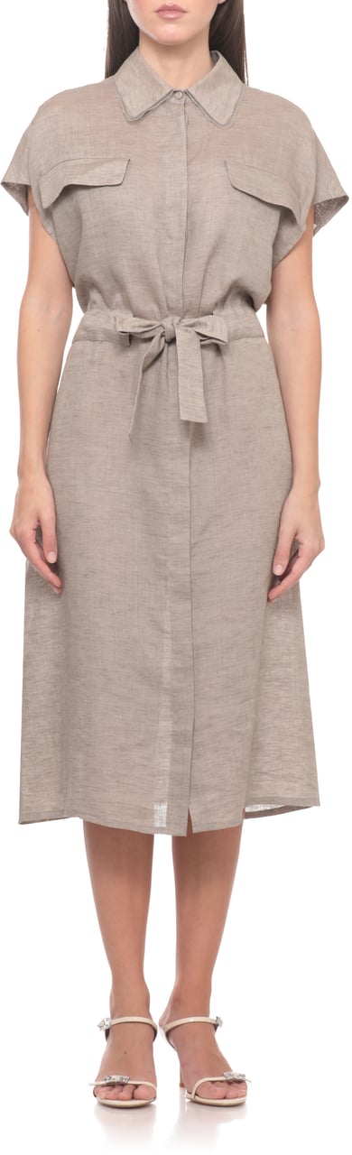 Fabiana Filippi Dresses Brown Taupe