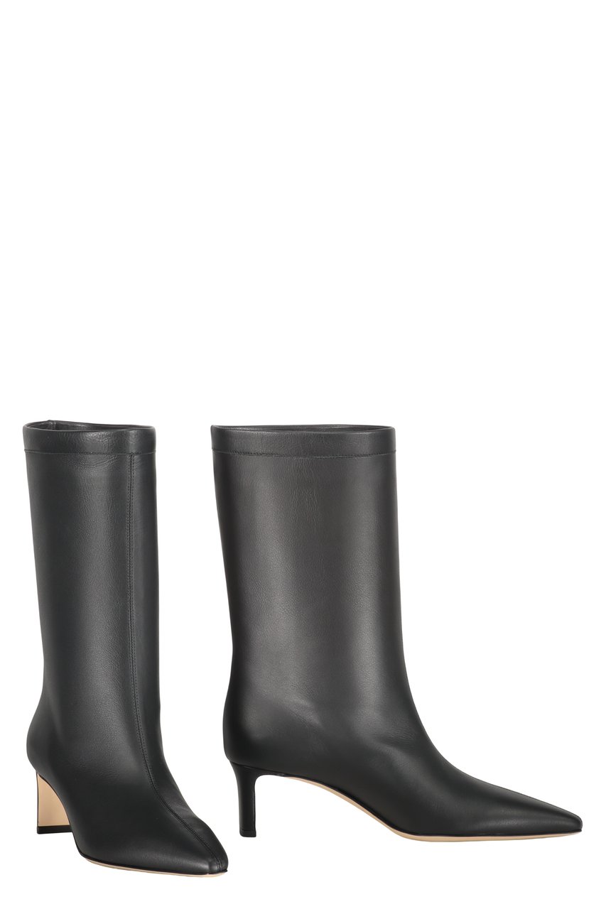 Fabiana Filippi Leather ankle boots Zwart