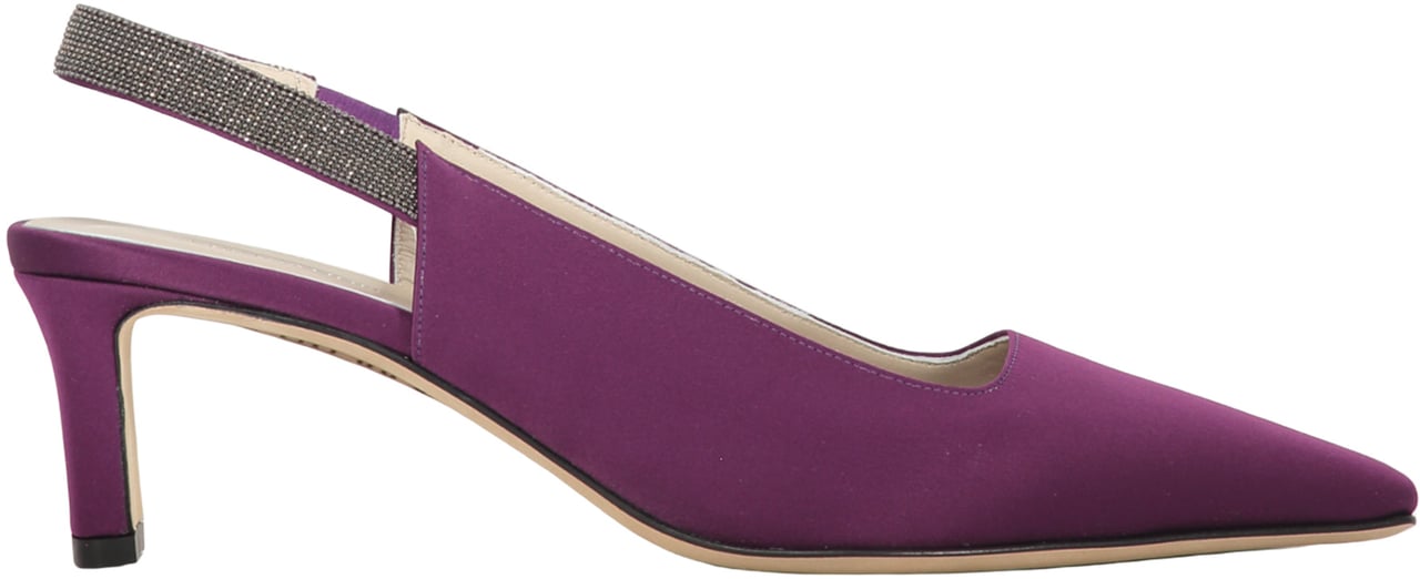 Fabiana Filippi Pointy-toe slingbacks Paars