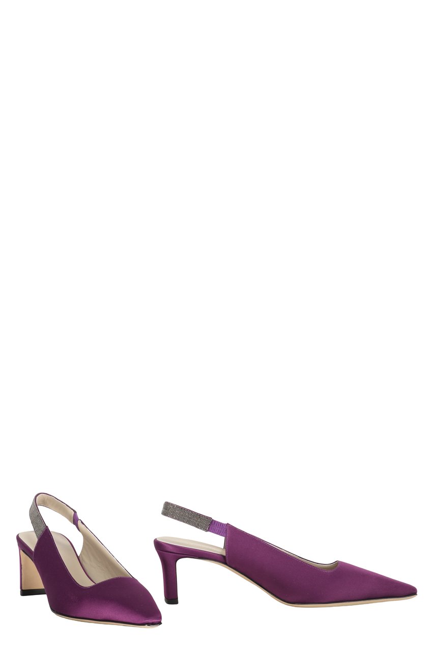 Fabiana Filippi Pointy-toe slingbacks Paars
