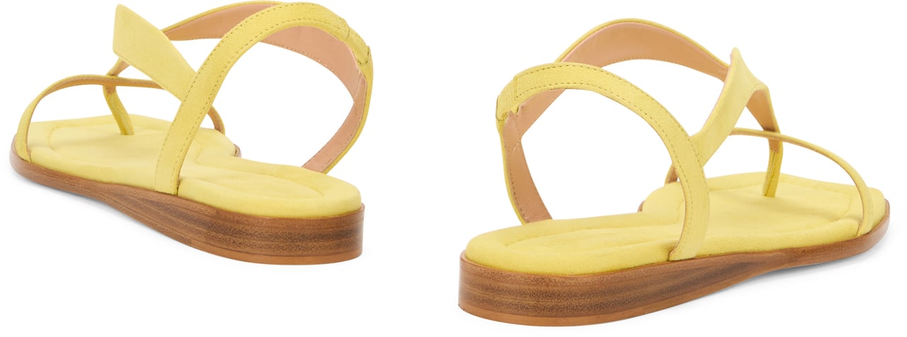 Fabiana Filippi Yellow comfortable sandals with elegant design and fashionable. Geel