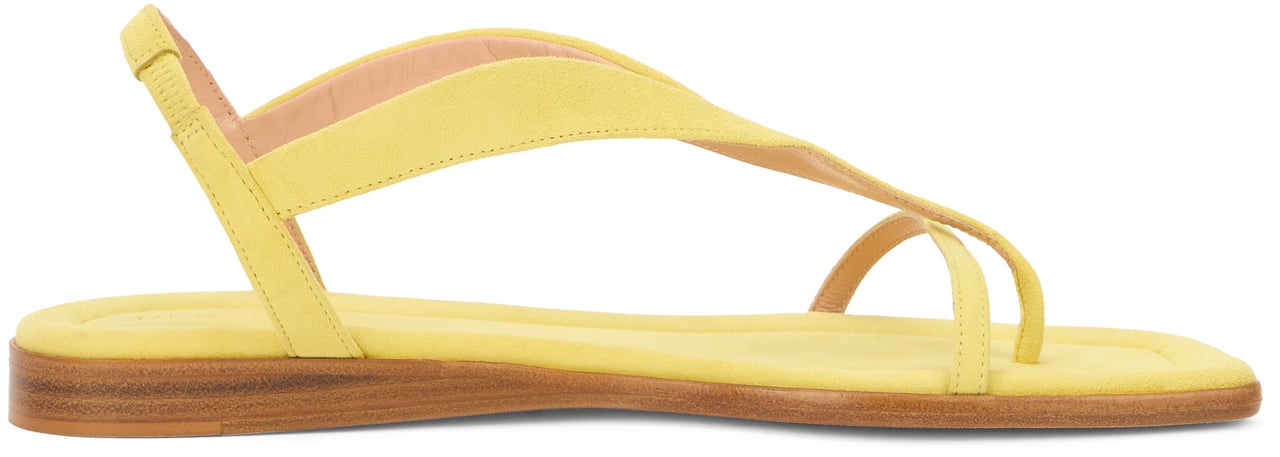Fabiana Filippi Yellow comfortable sandals with elegant design and fashionable. Geel