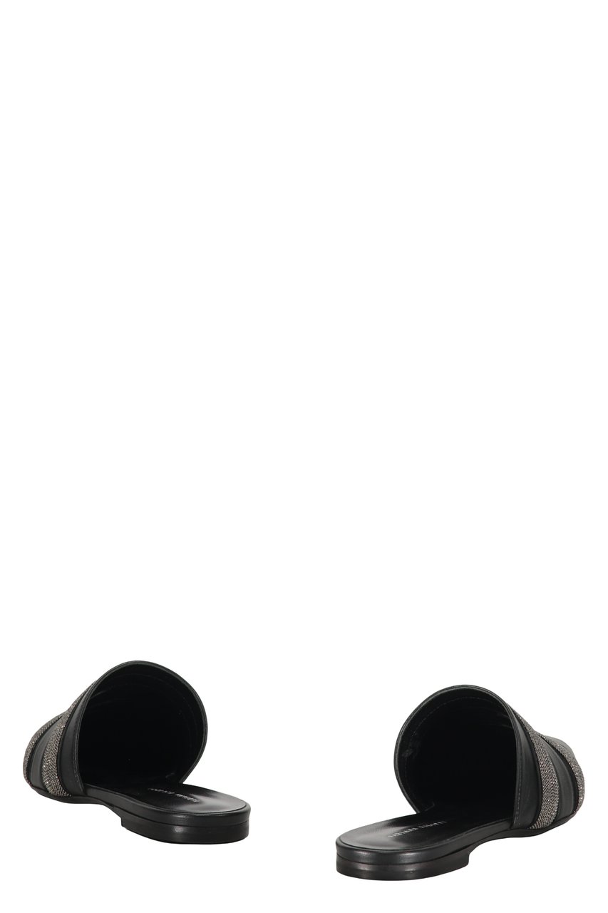 Fabiana Filippi Leather mules Zwart