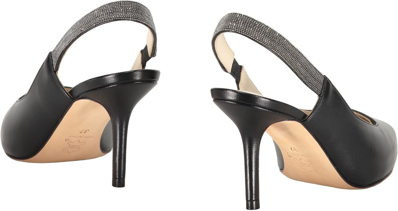 Fabiana Filippi Pointy-toe slingbacks Zwart