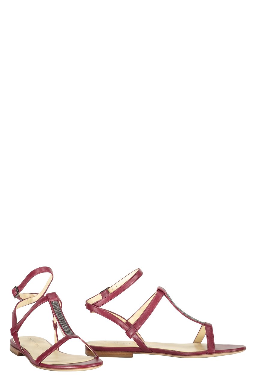 Fabiana Filippi Leather sandals Rood