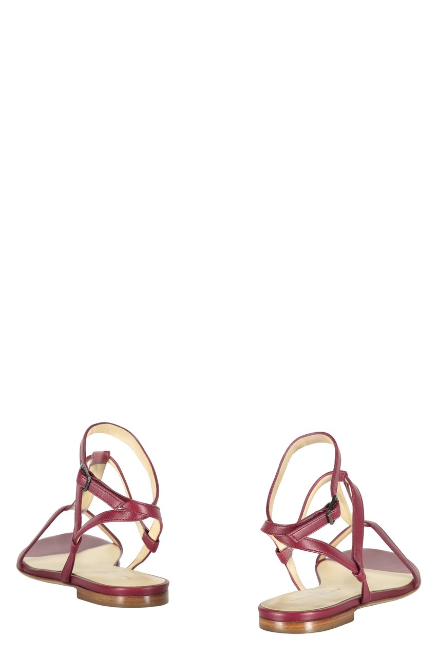 Fabiana Filippi Leather sandals Rood