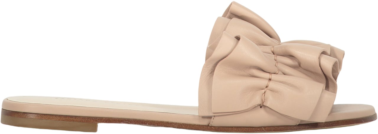 Fabiana Filippi Leather slides Bruin