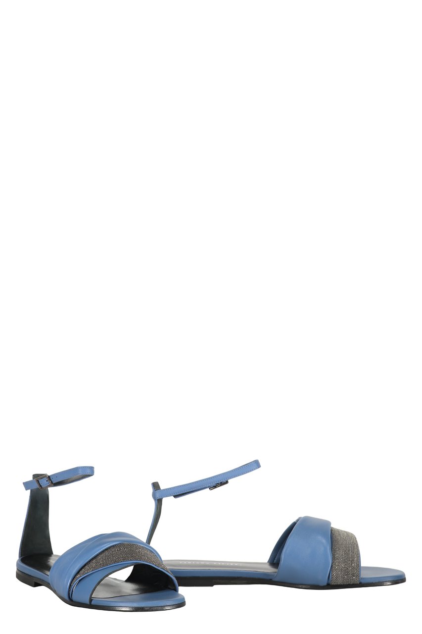 Fabiana Filippi Leather sandals Blauw