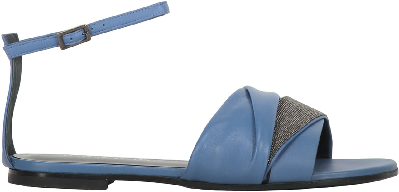 Fabiana Filippi Leather sandals Blauw