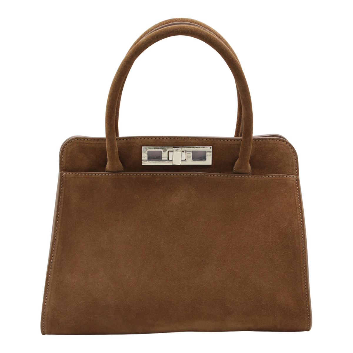 Fabiana Filippi Structured Brown Handbag with Subtle Detailing Bruin