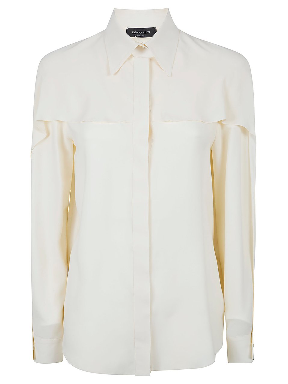 Fabiana Filippi Crepe de Chine Shirt Wit