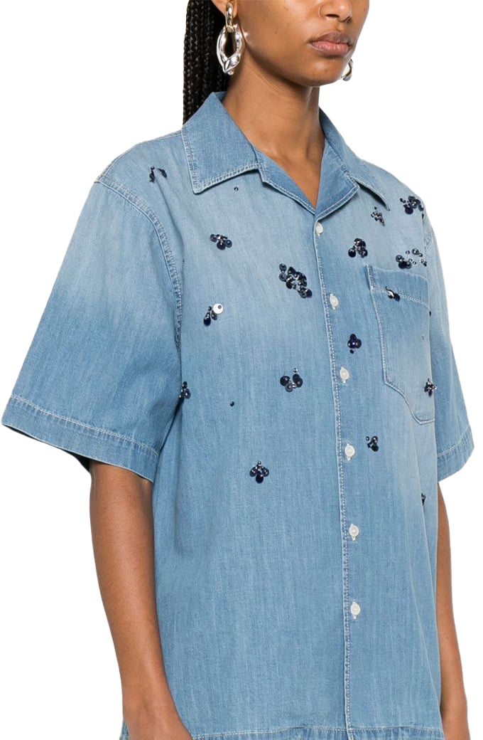 Fabiana Filippi Shirts Clear Blue Blauw