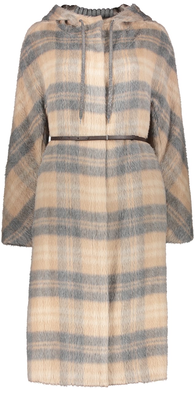 Fabiana Filippi Alpaca-wool blend coat Beige