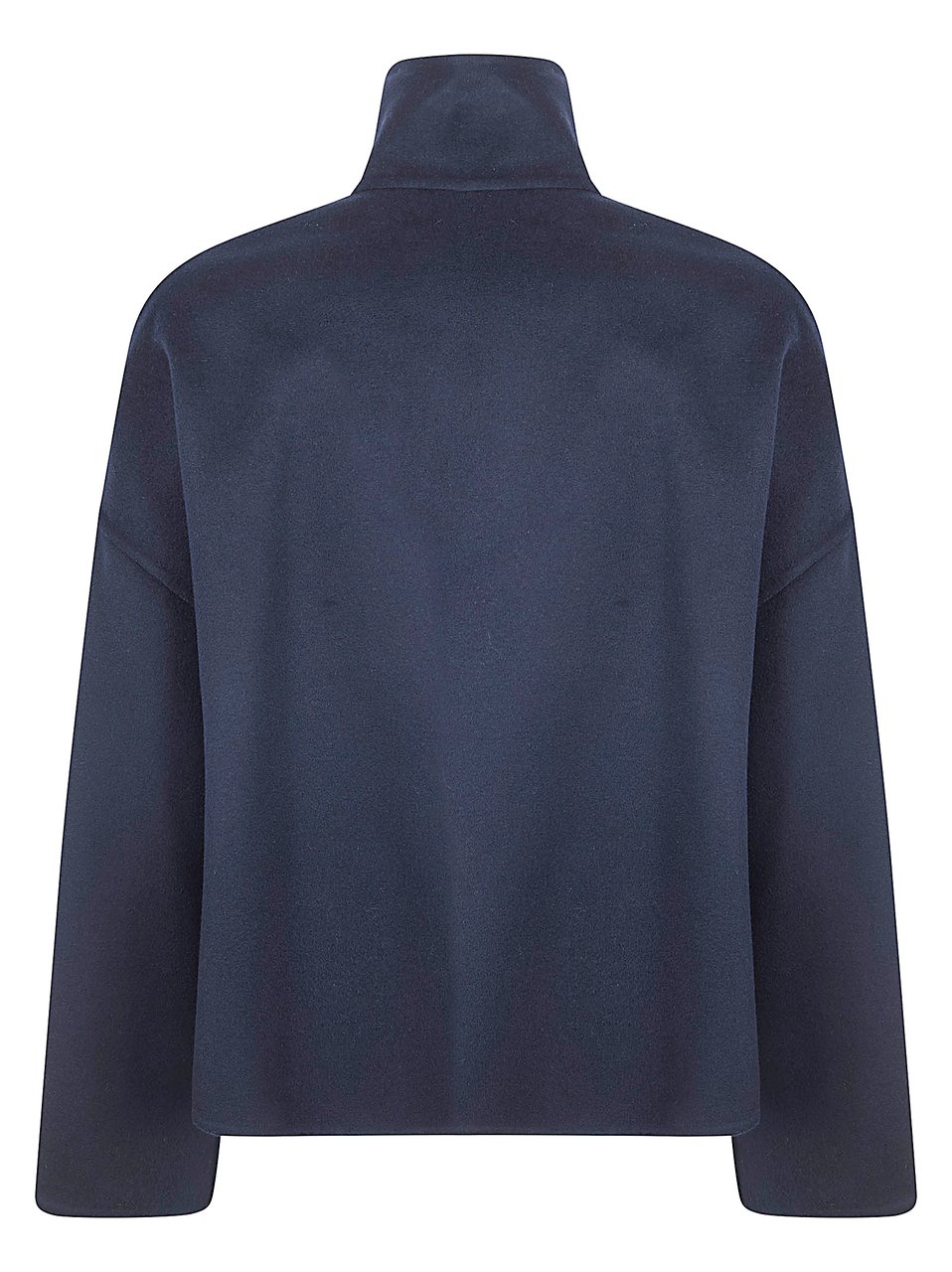 Fabiana Filippi Cropped Boxy Long-Sleeves with High Collar Grijs