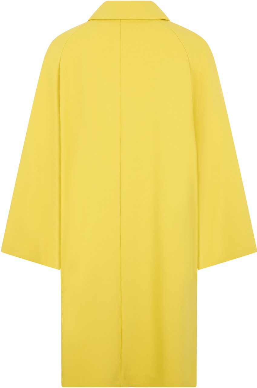 Fabiana Filippi Long coat with kimono sleeves Geel