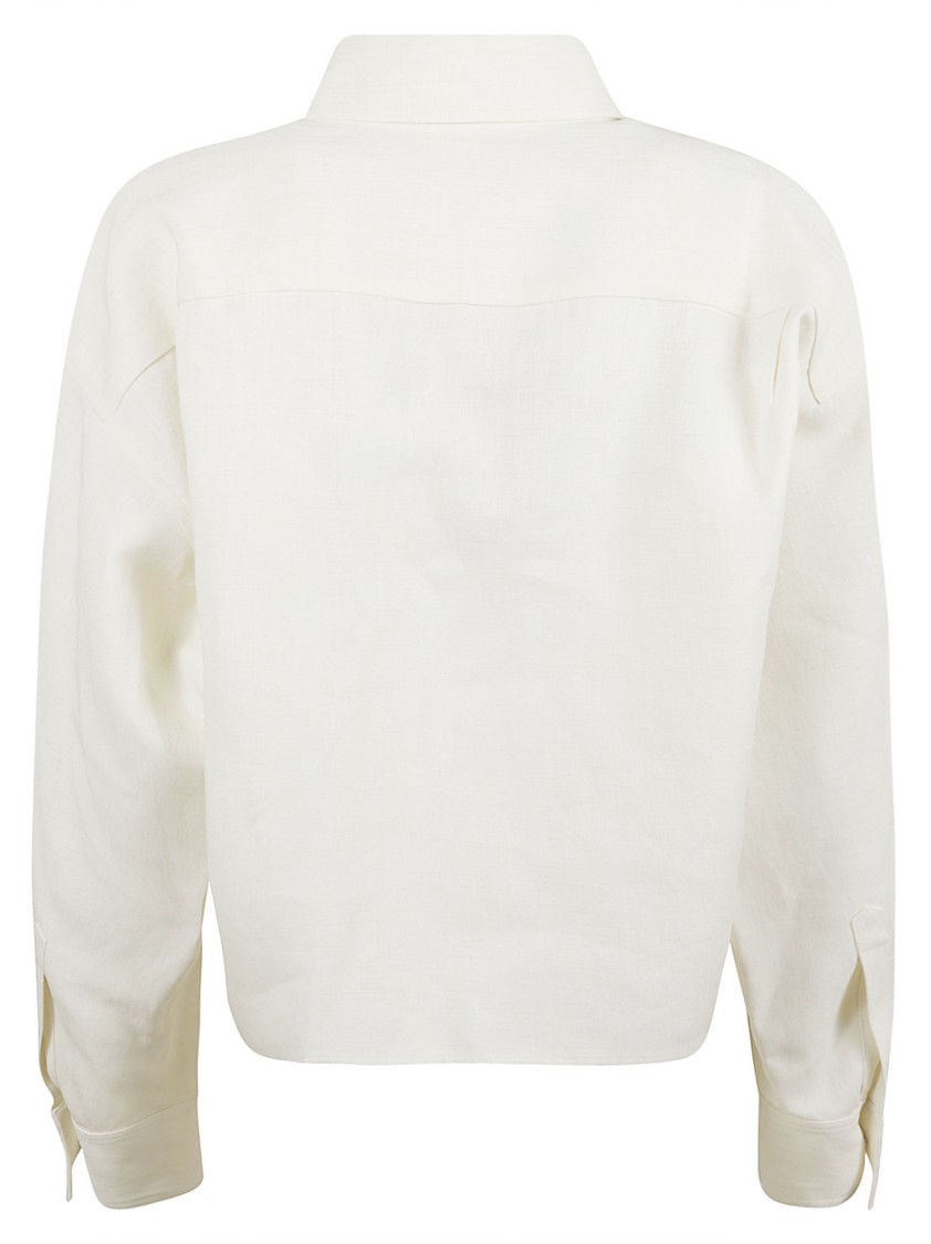 Fabiana Filippi Cropped Button-Up Jacket With Structured Collar Wit