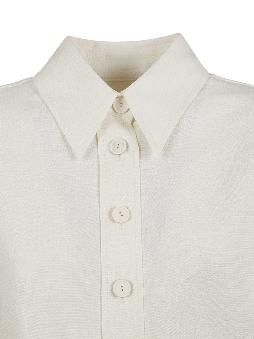 Fabiana Filippi Cropped Button-Up Jacket With Structured Collar Wit