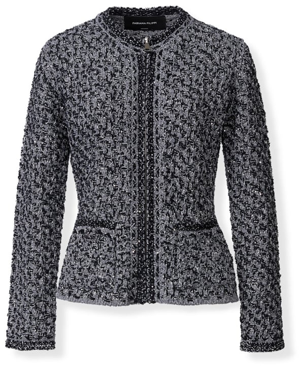 Fabiana Filippi Jackets Blue Donkergrijs