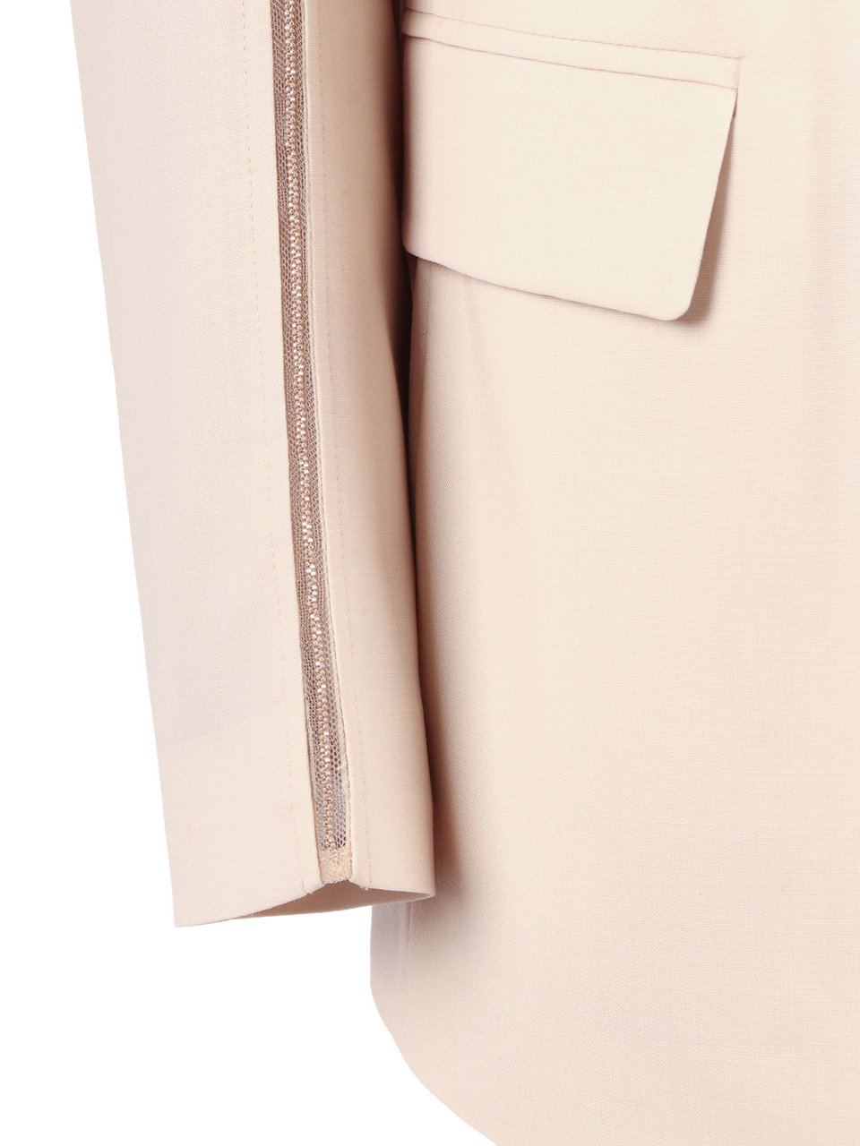 Fabiana Filippi Nude Oversized Drawstring Jacket Neutraal