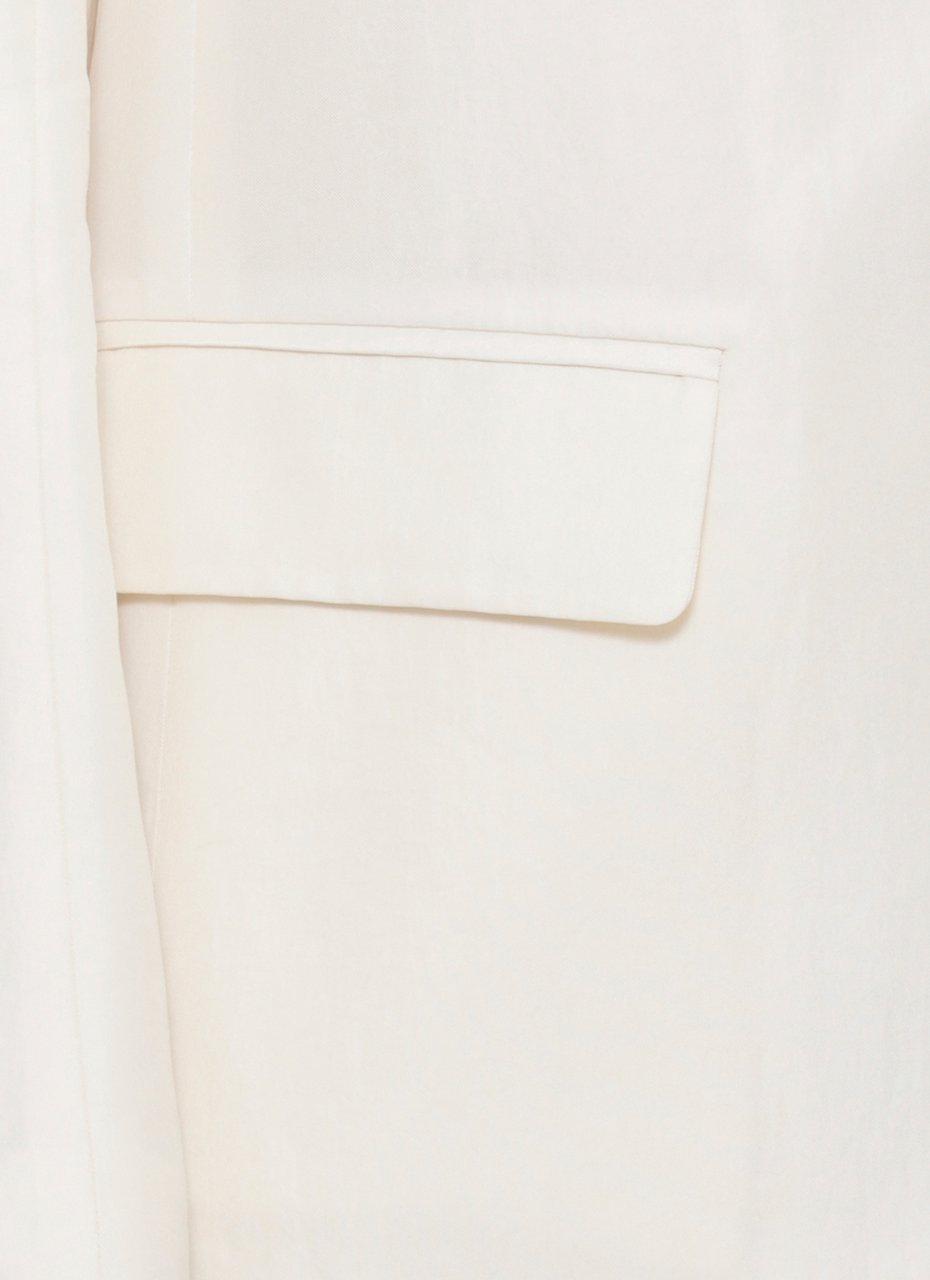 Fabiana Filippi Ivory Jewel Button Blazer Wit