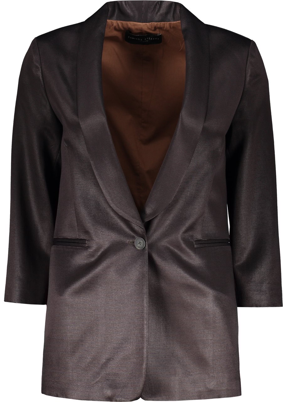 Fabiana Filippi Single-breasted blazer Grijs