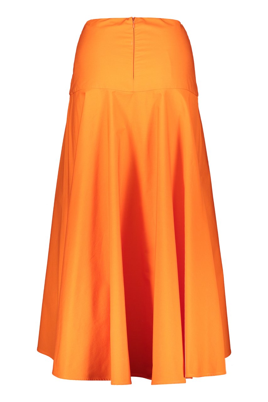 Fabiana Filippi Cotton midi skirt Oranje