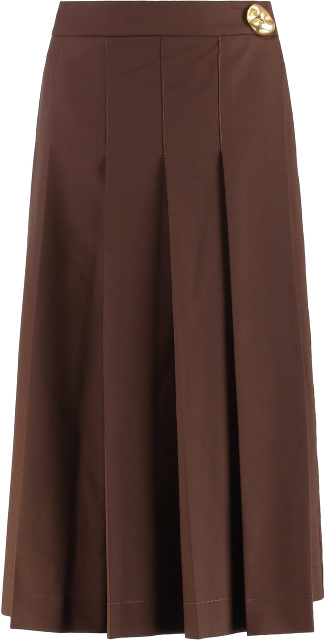 Fabiana Filippi Pleated skirt Bruin
