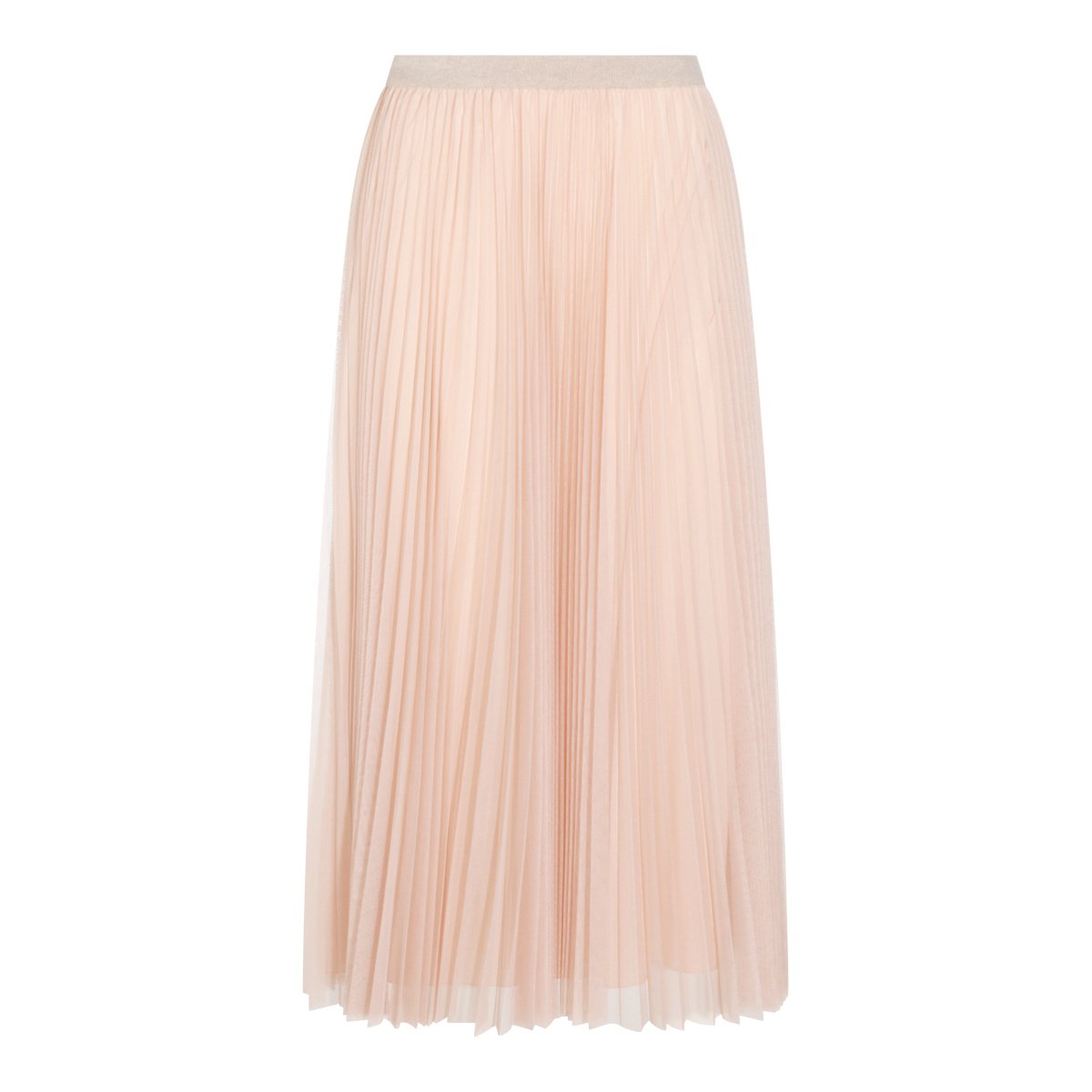Fabiana Filippi Casha Tulle Draped Line Maxi Skirt Neutraal