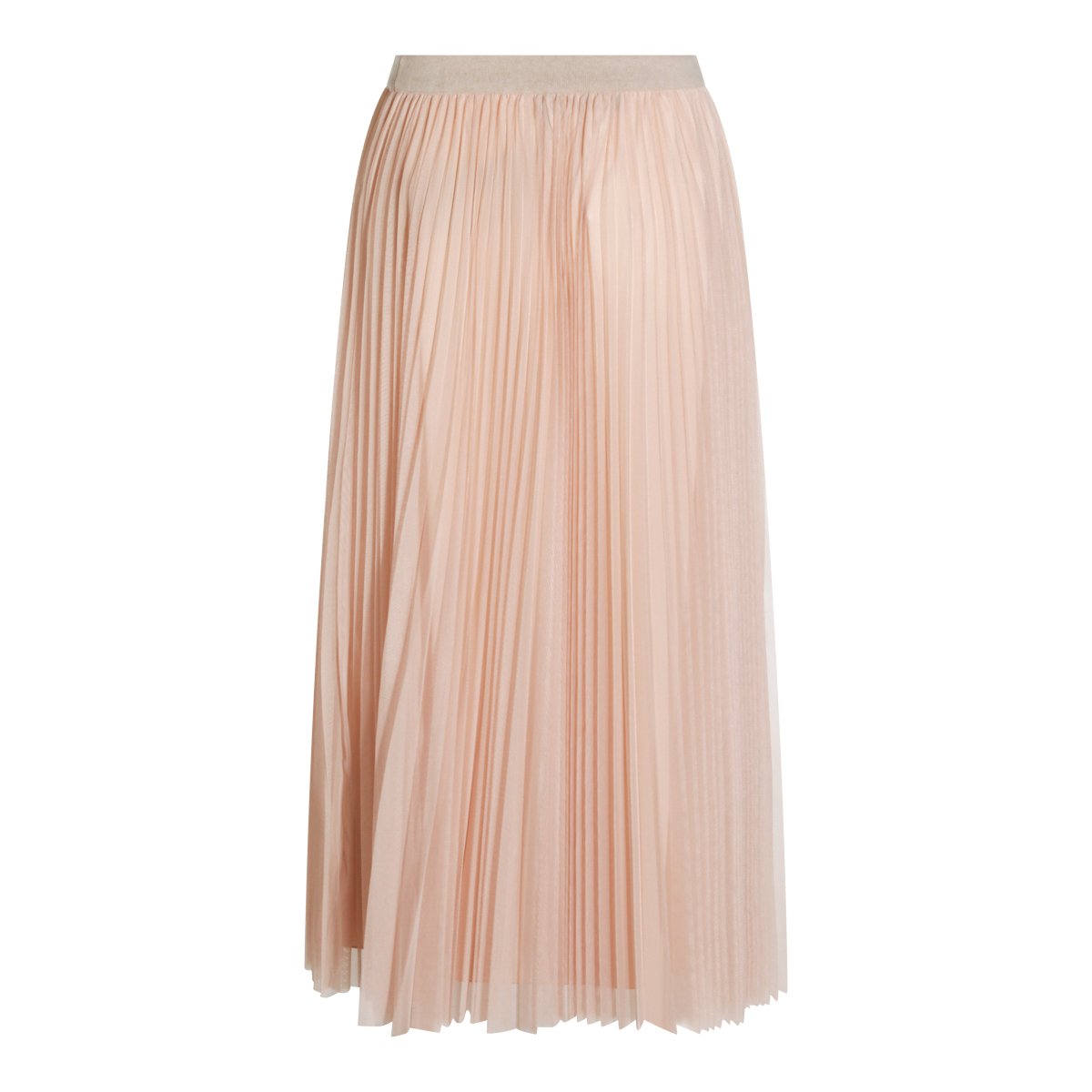 Fabiana Filippi Casha Tulle Draped Line Maxi Skirt Neutraal
