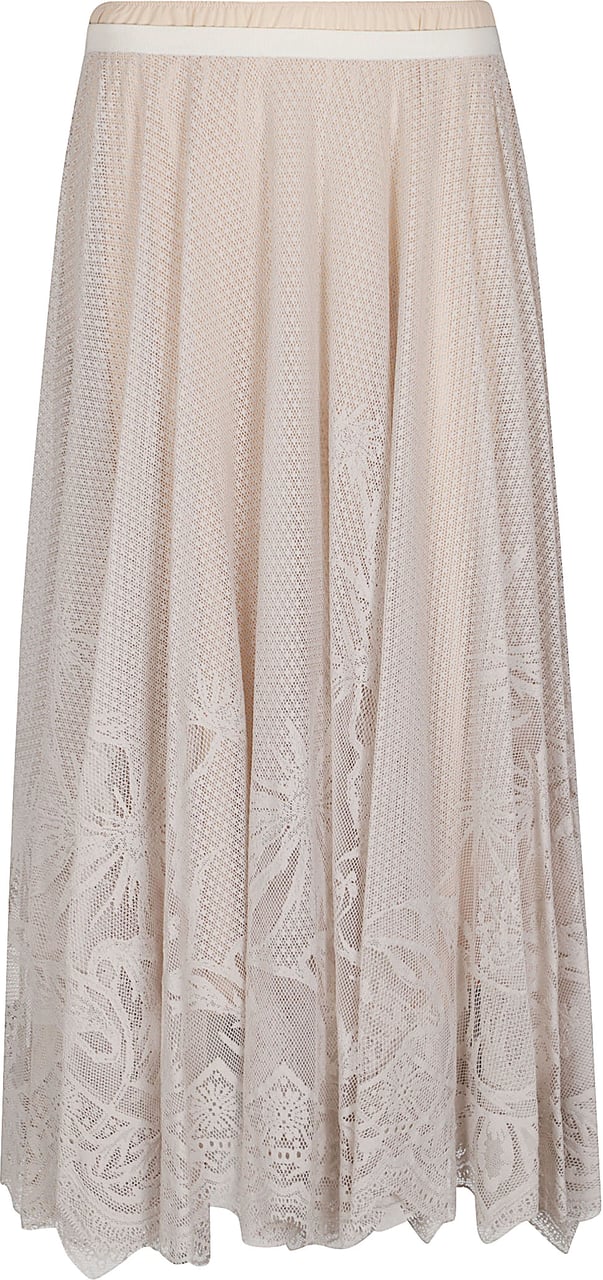 Fabiana Filippi Long Skirt Nude Beige