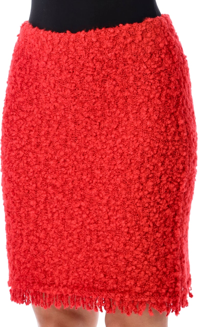Fabiana Filippi Tweed Boucle Mini Skirt Lacca Divers